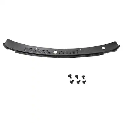 Front. Brock - Brock 2 Piece Cowl Grille Assembly Replacement for 99 to 04 Ford Mustang, Black - Black.