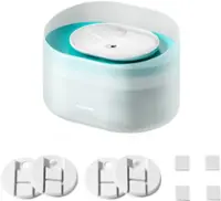 PETLIBRO - Capsule Dog Water Fountain with Replacement Filter Bundle - White - Front_Zoom