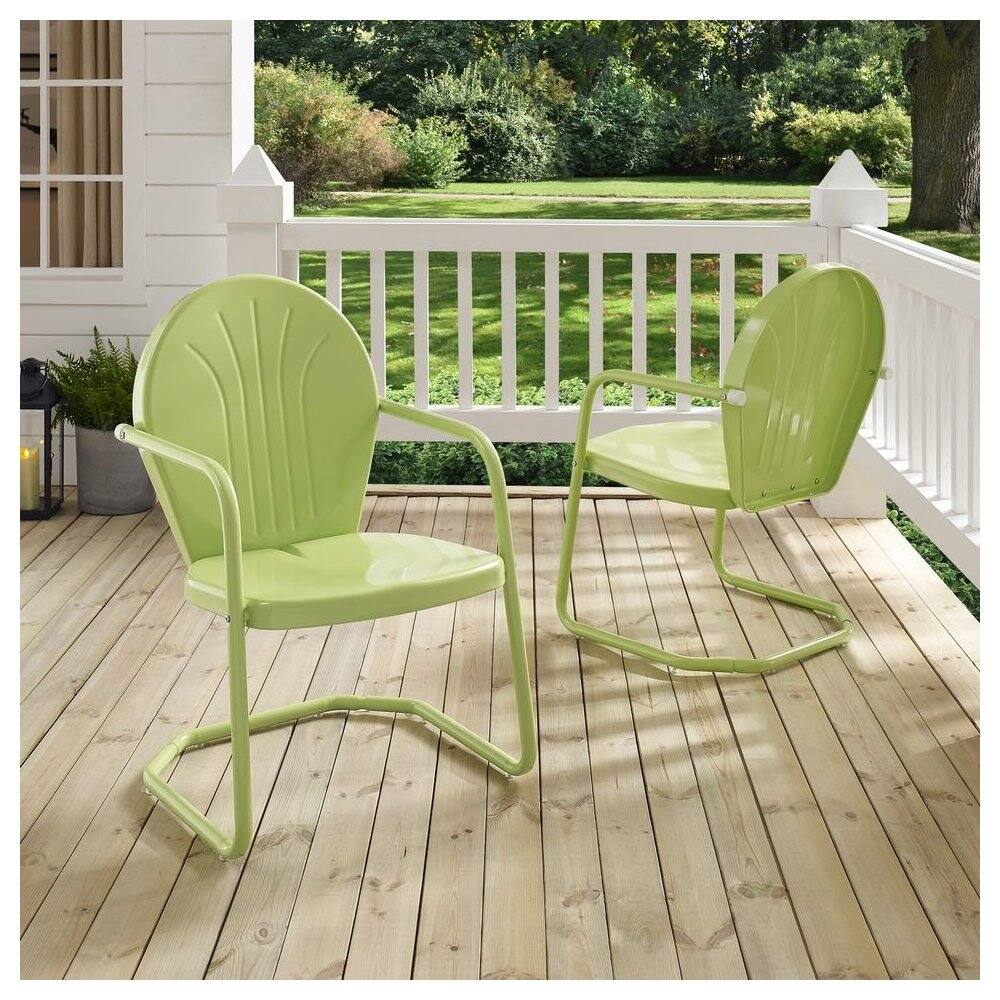 Alt View 1. Crosley Furniture - Griffith Retro Outdoor Chair - Key Lime Gloss.