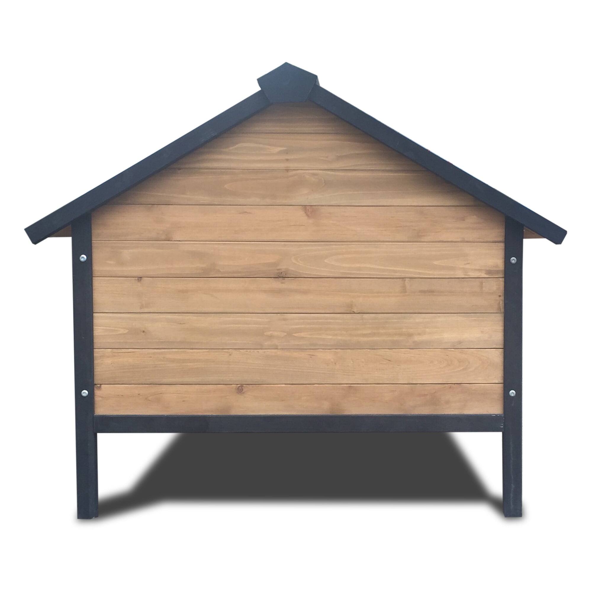 Alt View 8. Pefilos - 66" Large Dog House for Outdoor, Wooden Dog Kennel with Porch for Indoor Pet Living.
