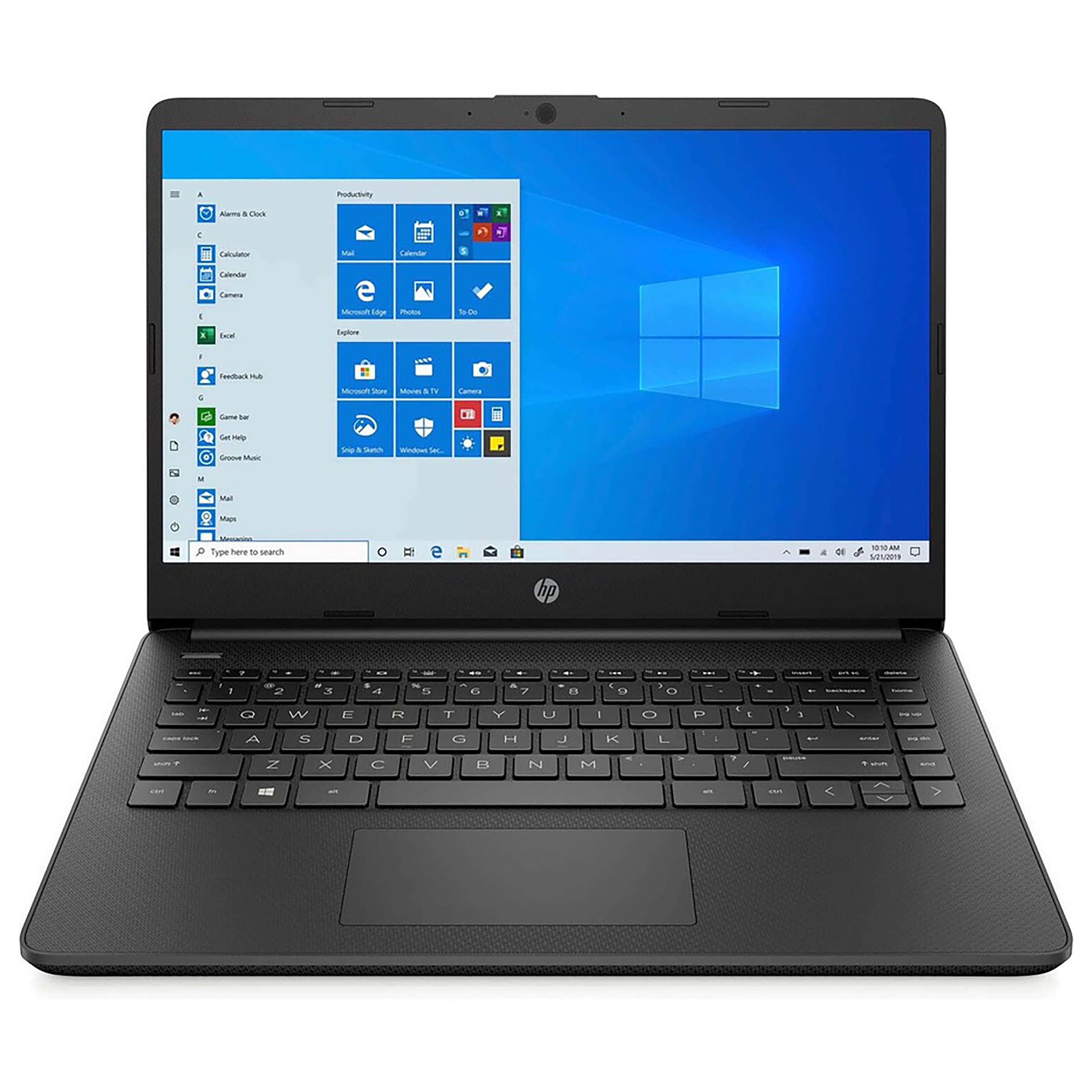 HP - 14" Touchscreen Notebook - Intel Celeron N4020 with 4GB Memory - 64GB Flash - Jet Black