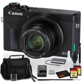 Canon - PowerShot G7 X Mark III Digital Camera (Intl Model) with Two 128GB SD Bundle - Black