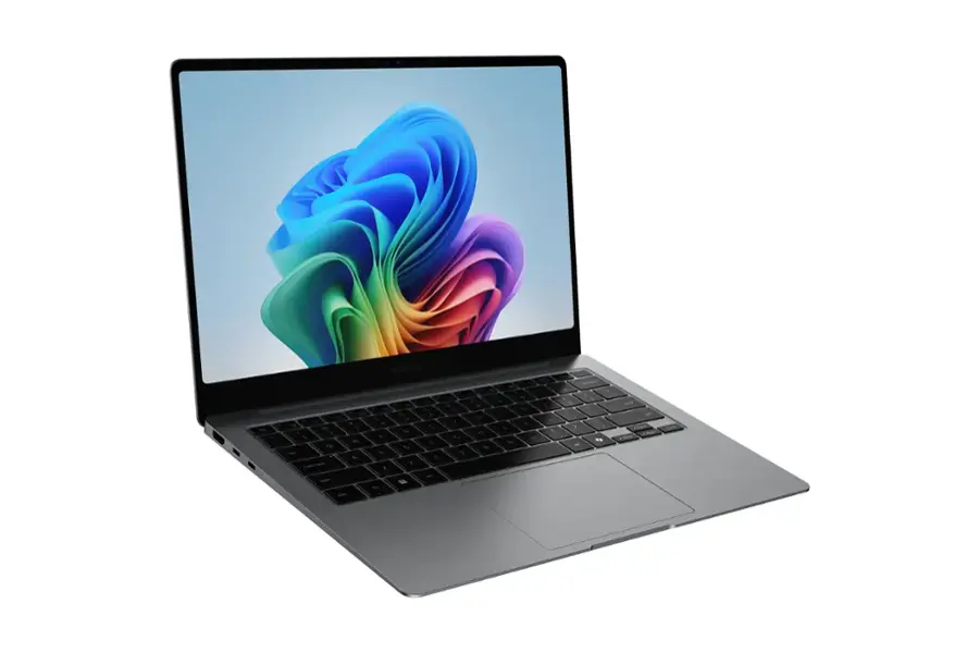 Alt View 23. Samsung - Galaxy Book5 Pro - Copilot+ PC - 14" 3K AMOLED Touch-Screen Laptop - Intel Core Ultra 7 - 32GB Memory - 1TB SSD - Gray.