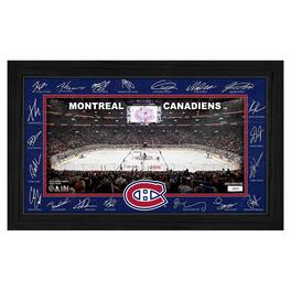 Highland Mint - Montreal Canadiens Limited Edition 2025 Facsimile Signature Rink Framed Photograph - Multicolor
