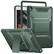 Front. DTTO - iPad 10.2 inch Case for 7th/8th/9th Gen (2019-2021) with Screen Protector, Shockproof Cover and Kickstand - Chrome Green.