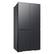 Alt View 11. Samsung - BESPOKE 23 cu. ft. 4-Door Flex French Door Counter Depth Smart Refrigerator with Customizable Panel Colors - Matte Black Steel.