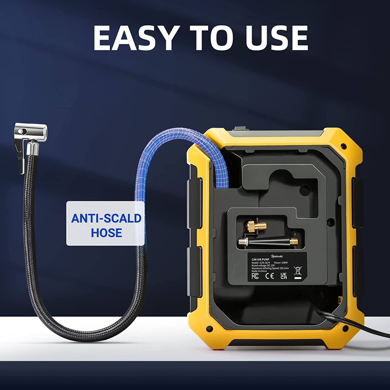 EASY TO USE ANTI-SCALD HOSE