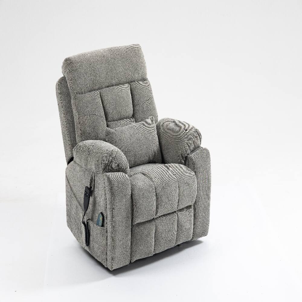Front. Ropilly - Ropilly 180 degree lay flat lift chair, electric lift chair for elderly with dual motors - White.