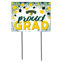 Jardine - SUNY Brockport Golden Eagles 18" x 24" Proud Grad Yard Sign - White
