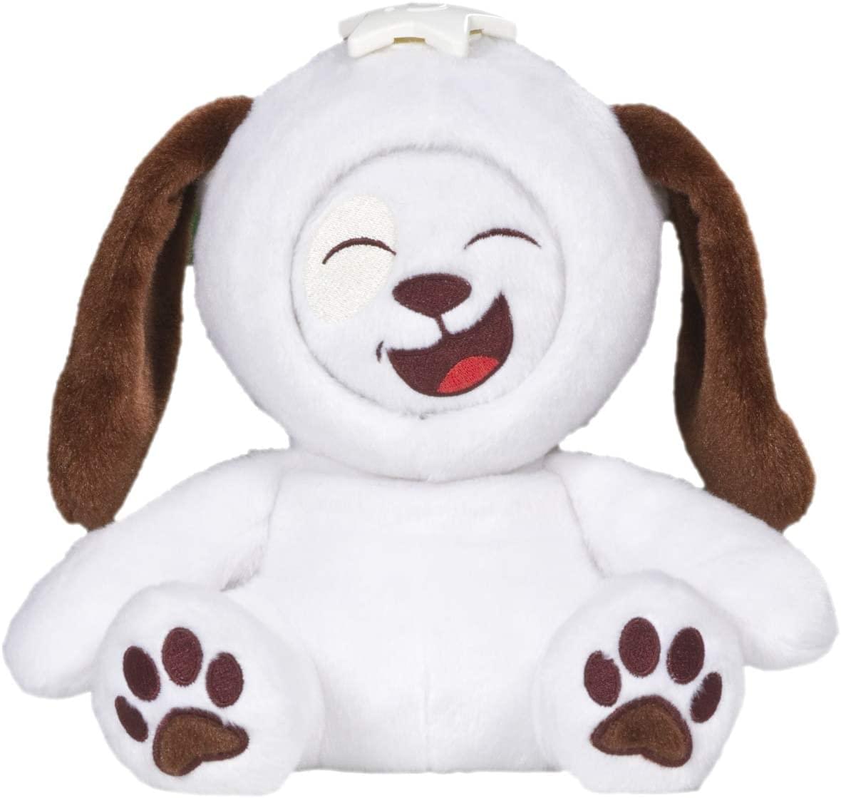 Front. TriAction Toys - WhatsItsFace 12 Inch Puppy Dog Plush with 6 Different Faces - White.