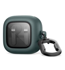 SURITCH - Headphone Case for Samsung Galaxy Buds 4 Pro /Galaxy Buds 4 (2026),Bumpe Shockproof Cover with Magnetic Lock & Carabiner - Lake Green