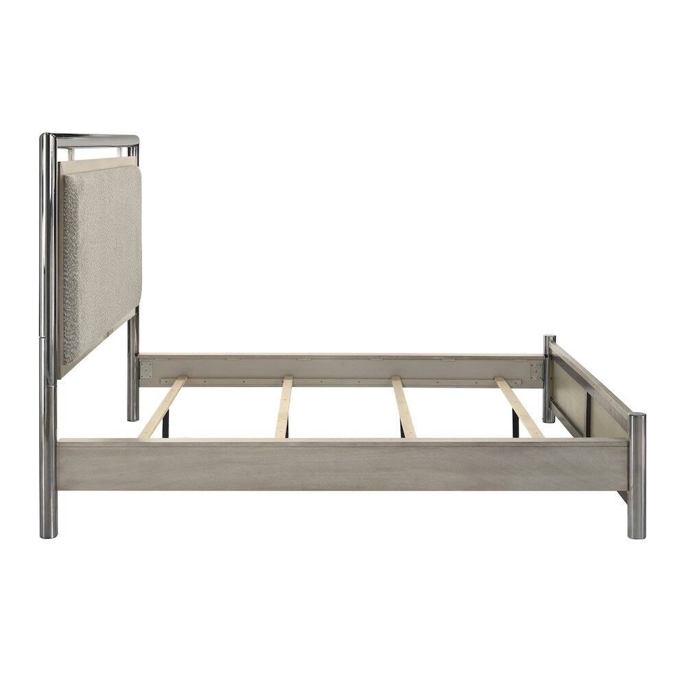 Alt View 1. New Classic Furniture - Lennox Wood Size Panel Bed in Gray - Gray.
