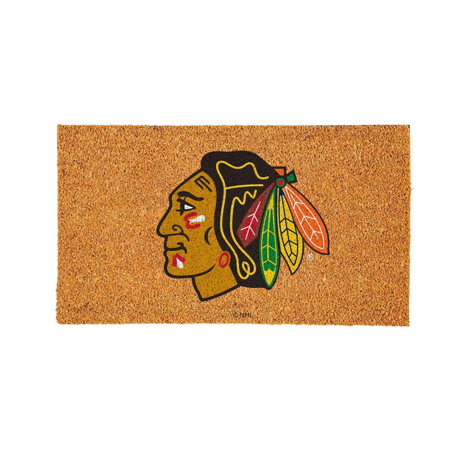 Evergreen Enterprises - Chicago Blackhawks 28" x 16" Logo Turf Mat - Multicolor
