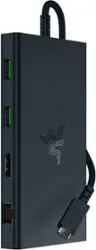 Razer - USB C Dock Station with 11 Ports - Black - Front_Zoom