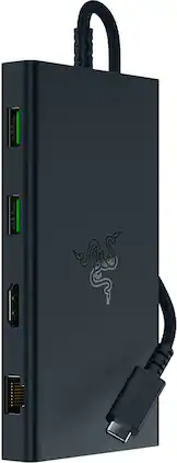 Razer - USB C Dock Station with 11 Ports for PC and Mac - Black