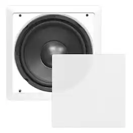 Pyle - 10'' Home In-Wall / In-Ceiling Subwoofer - Black