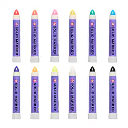 Sakura - Solid Permanent Paint Markers, Assorted Colors, 12 Pack