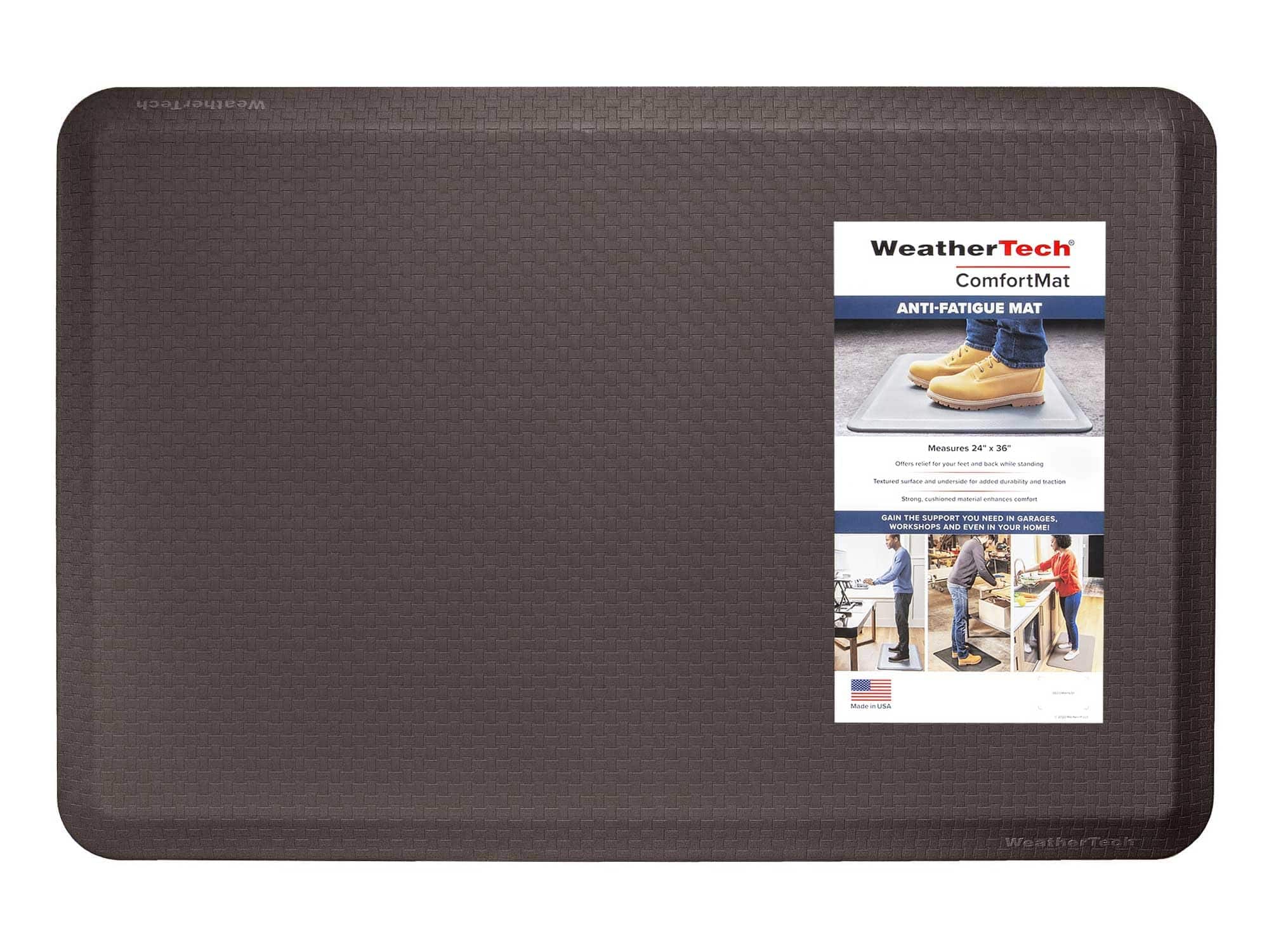 WeatherTech - ComfortMat | 24" x 36" Anti-Fatigue Mat, 3/4" Thick, Slip Resistant, Easy to Clean – Woven Pattern – - Cocoa
