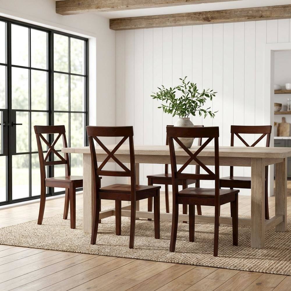 Alt View 7. East West Furniture - Dining Chair Mahogany - Brown.