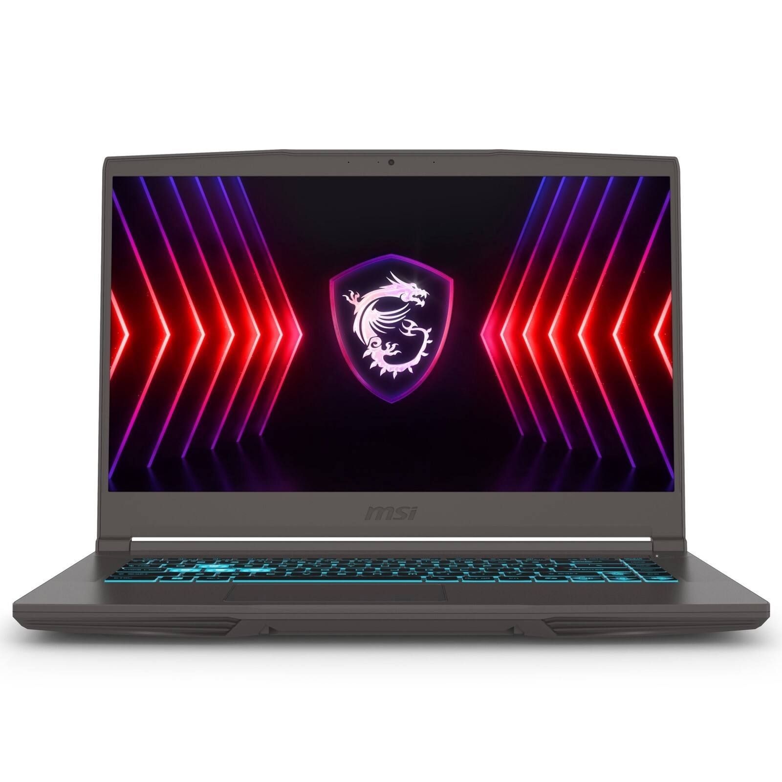 Alt View 2. MSI - MSI THIN 15 B13VF-2829US 15.6" INTEL CORE i5 13420H 16GB DDR4 512GB SSD GeFORCE RTX4060 8GB GDDR6 WIN11 H COSMOS GRAY - Black.