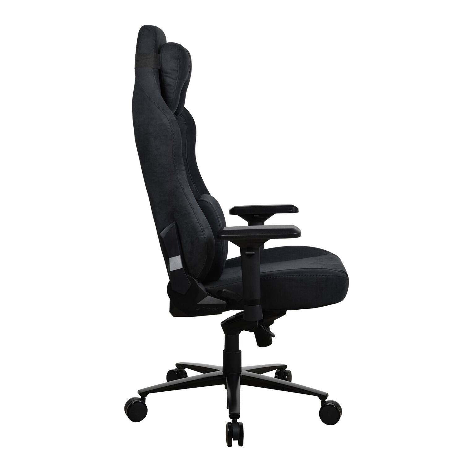Alt View 15. Arozzi - Vernazza Series Top-Tier Premium XL Supersoft Upholstery Fabric Gaming Chair - Pure Black.