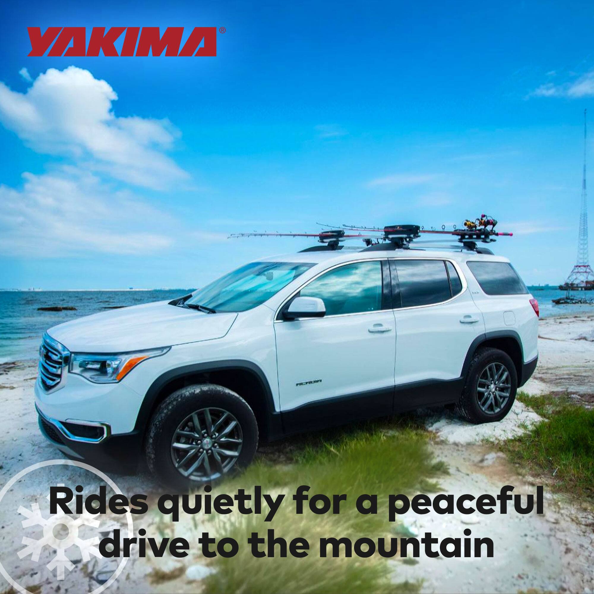 YAKIMA®

Rides quietly for a peaceful drive to the mountain