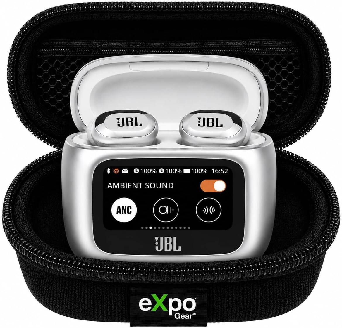 UBL UBL  
L  
100% 100% 100%  
16:52 AMBIENT SOUND ANC ai :))  
JBL eXpo Gear