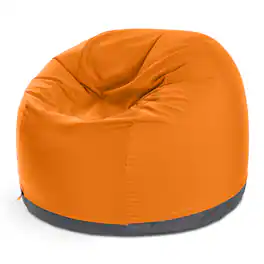 Jaxx - Palmetto Large Round Outdoor Bean Bag Club Chair - Sunbrella - Tangerine