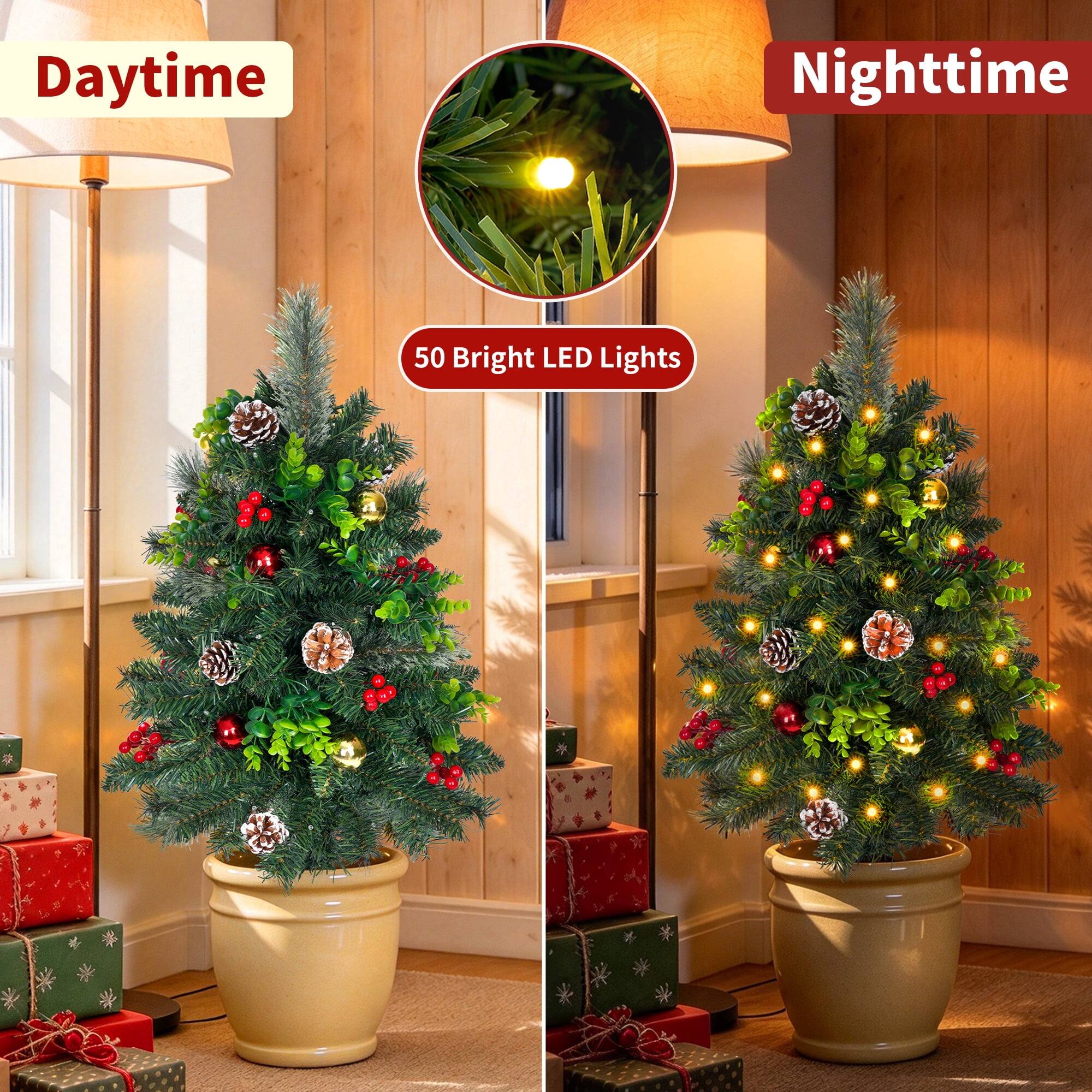 Daytime  
Nighttime  
50 Bright LED Lights