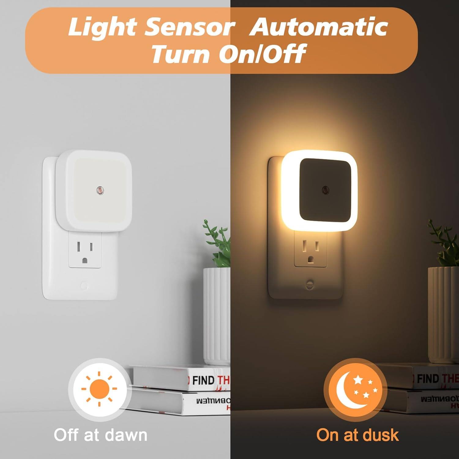 Light Sensor Automatic Turn On/Off

Off at dawn

On at dusk