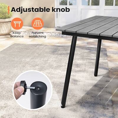 Adjustable knob  
Keep balance  
Prevent scratching