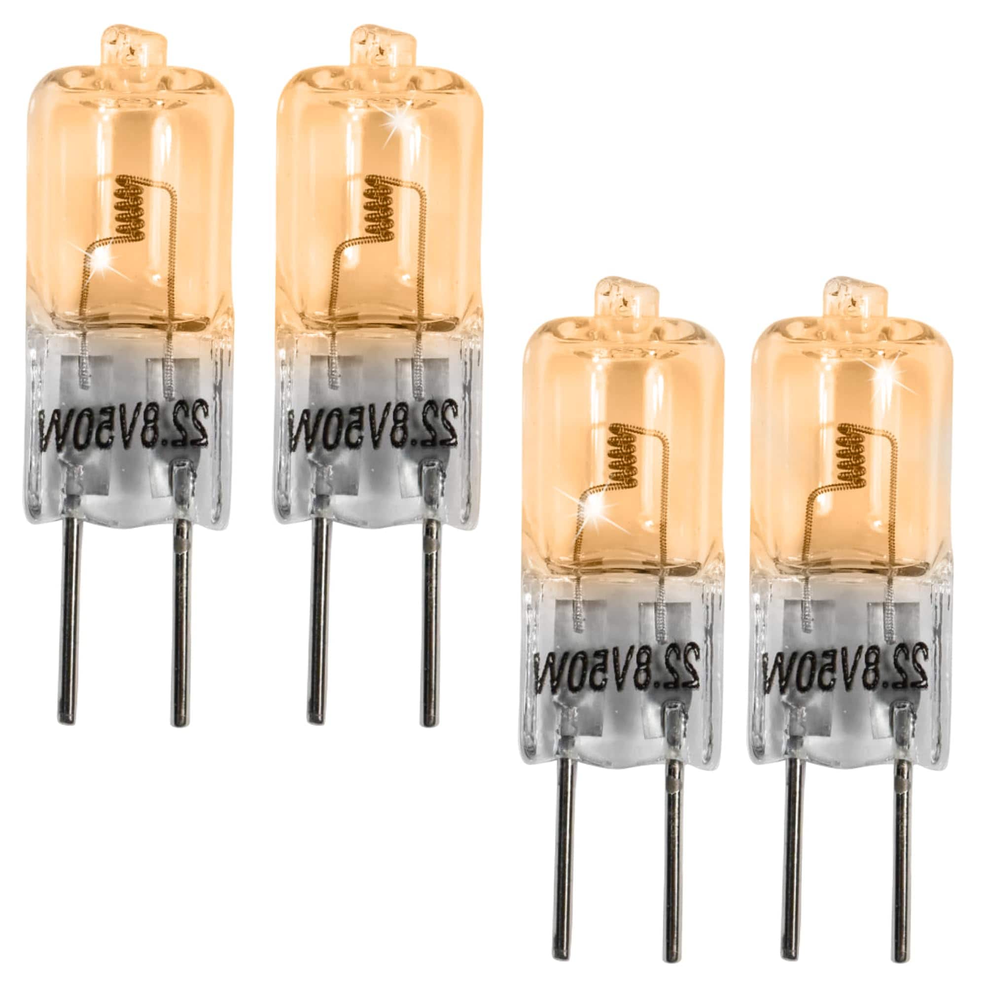 HQRP - 22.8 V 50 W Halogen T4 Bulb, G6.35 Bipin Base, 4-Pack, for Philips FCS price history on PriceWatchPro