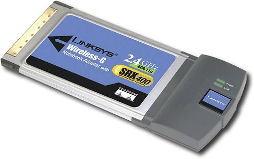 Angle Standard. Linksys - Wireless-G MIMO Notebook Card with SRX400.
