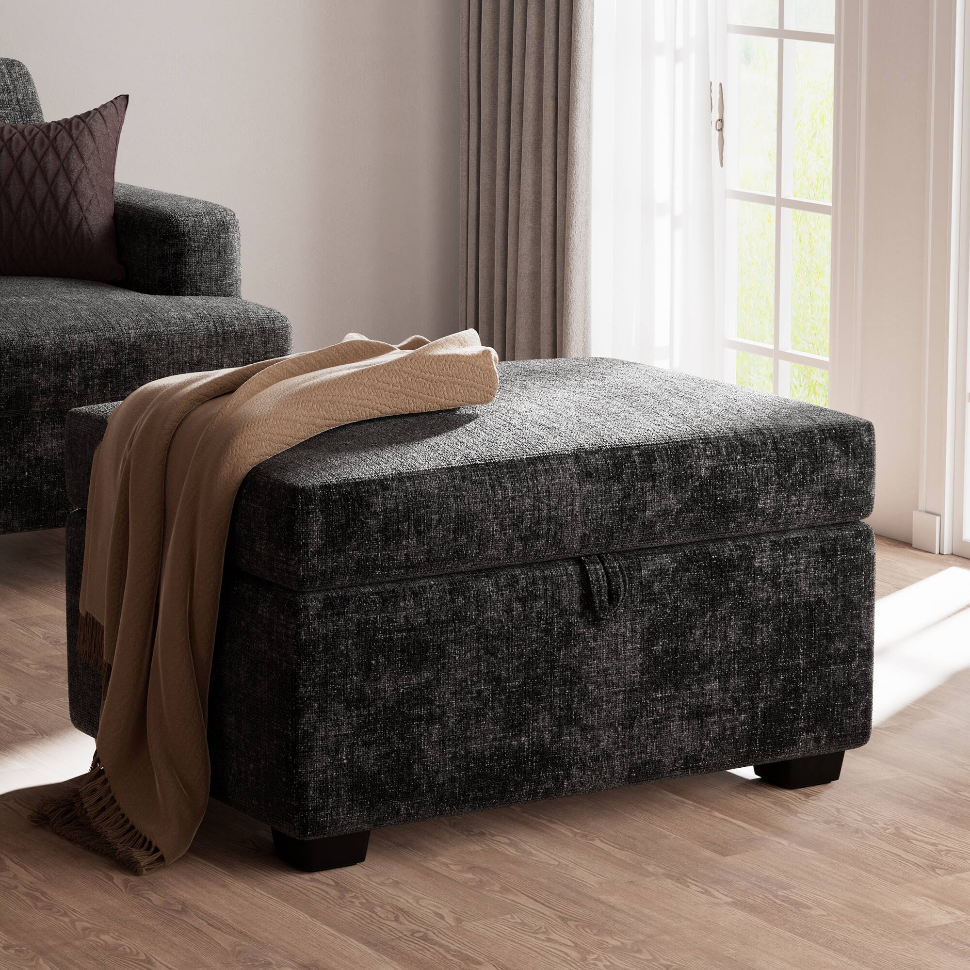 Dark Grey - Ottoman Only