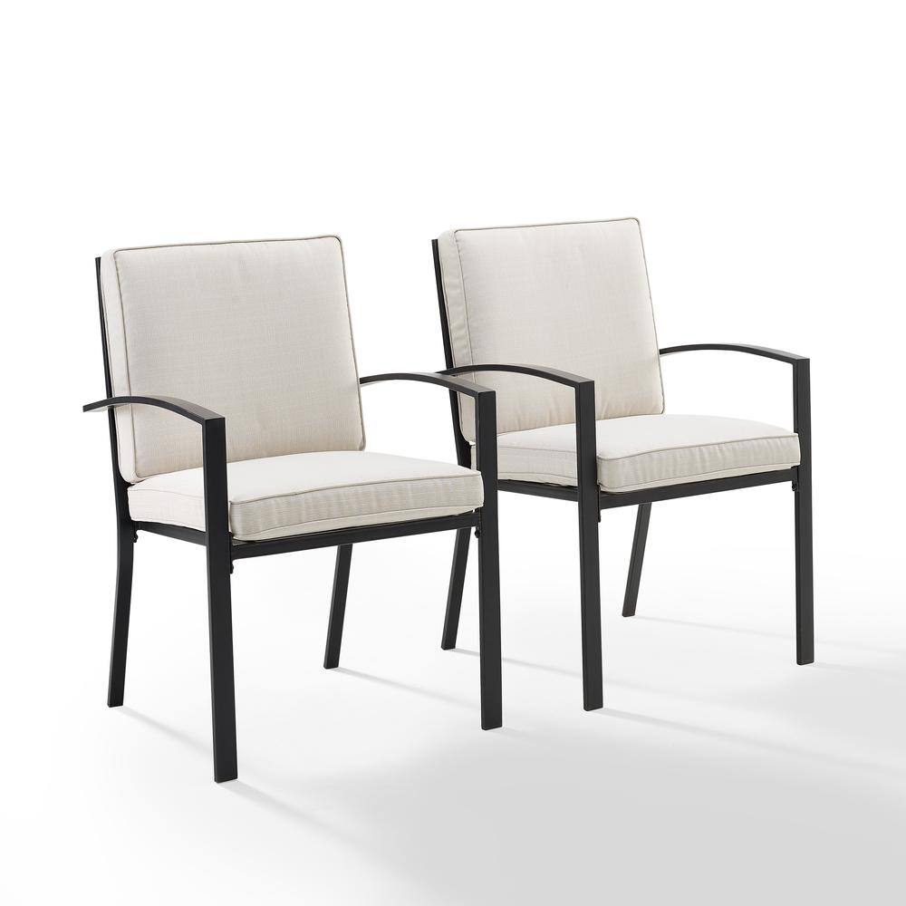 Alt View 3. Crosley Furniture - Kaplan 2Pc Outdoor Dining Chair Set - 2 Chairs - Oatmeal.