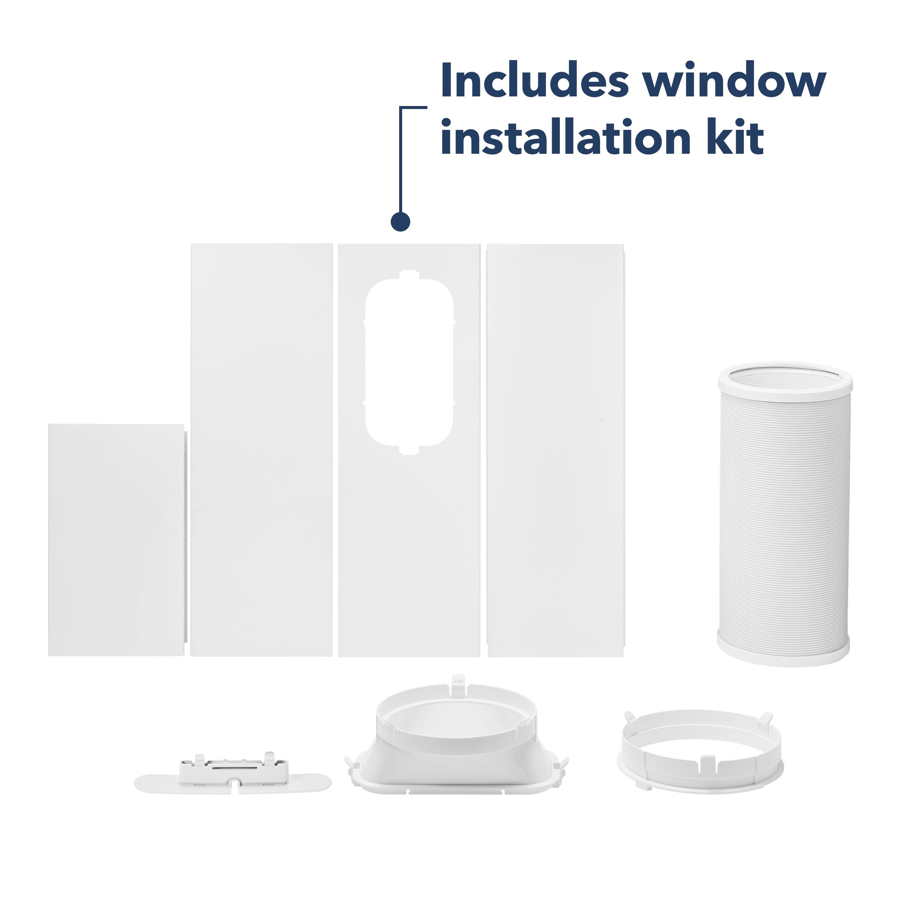 Includes window installation kit