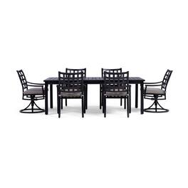 Yardbird® - Lily 7 Piece Rectangular Outdoor Dining Set - Shale