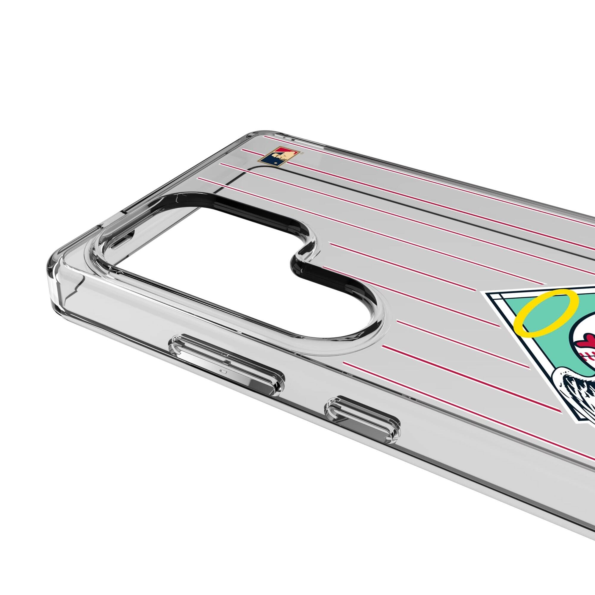 Alt View 2. Keyscaper - Los Angeles Angels Cooperstown Galaxy Clear Case - S24 Plus - Multicolor.
