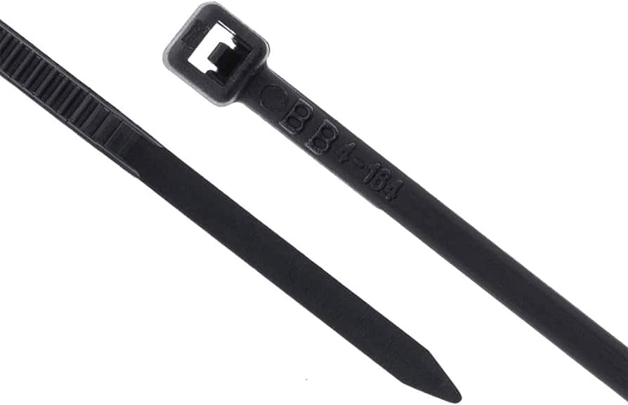 Grizzly Supply - 4" 18lb Miniature Cable Tie 1000/bag - Black