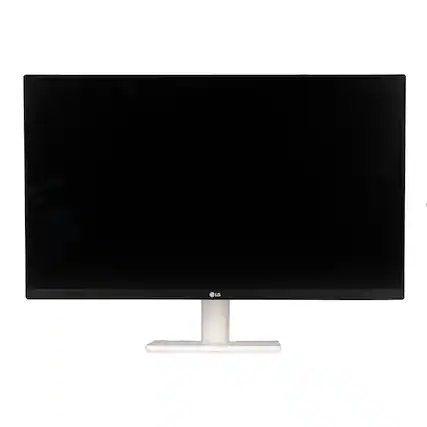 Front. LG - LG 27US500-W Ultrafine Monitor 27-Inch 4K UHD (3840x2160) HDR10 IPS Borderless Design Reader Mode Flicker Safe Switch Ap - White.