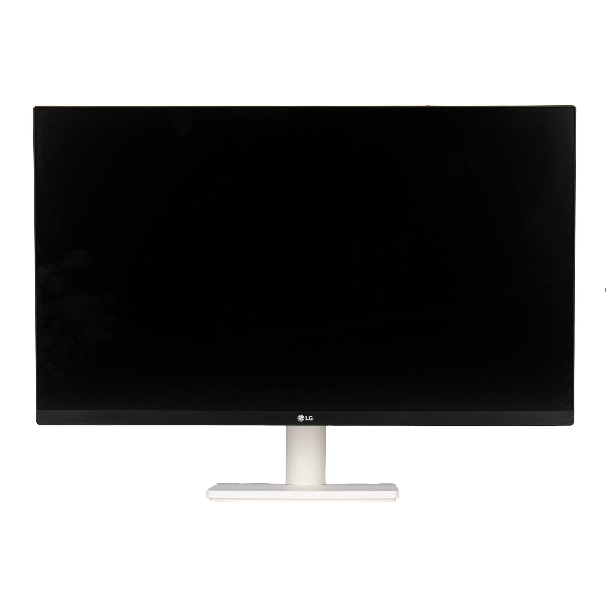 Front. LG - LG 27US500-W Ultrafine Monitor 27-Inch 4K UHD (3840x2160) HDR10 IPS Borderless Design Reader Mode Flicker Safe Switch Ap - White.