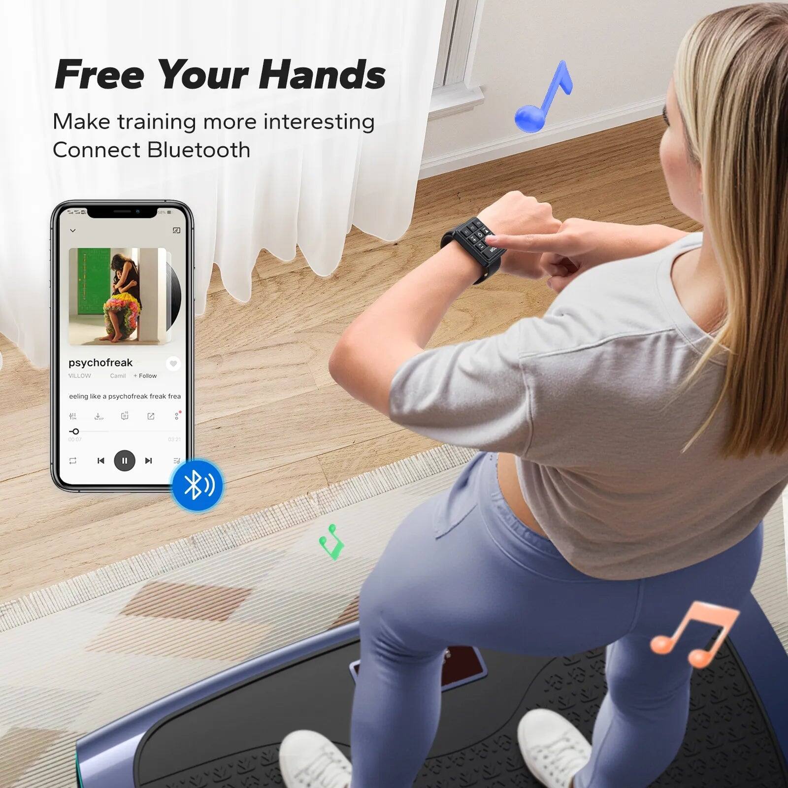 Free Your Hands  
Make training more interesting  
Connect Bluetooth  

psychofreak  
VILLOW  
Caroll  
Follow  

eeling like a psychofreak freak tea
