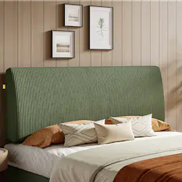 Pinmoco - 6.3“ Thickness Upholstered Headboard Ergonomic Design Headboard - Green