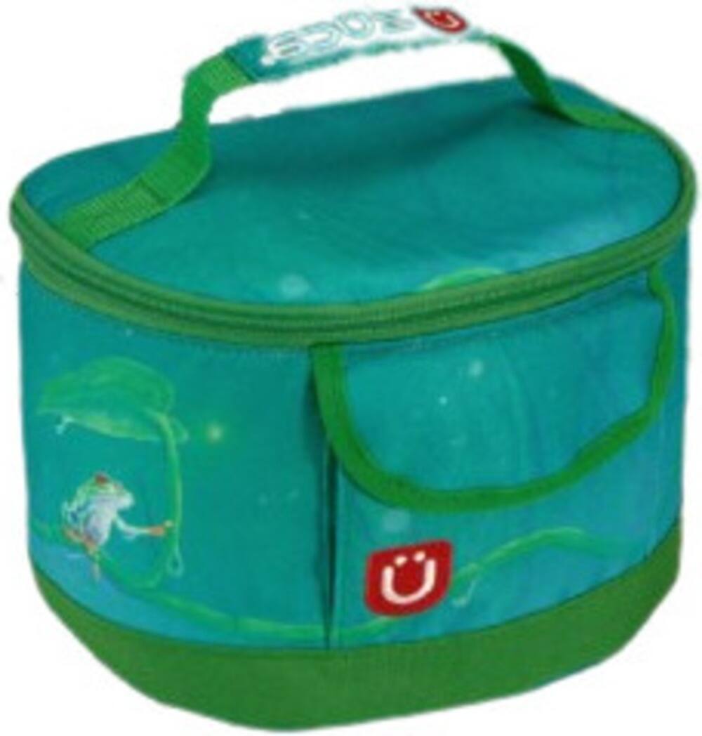 Left. Zuca - Zuca Froggy Friend Sport Insert Bag with Matching Lunchbox - Green.