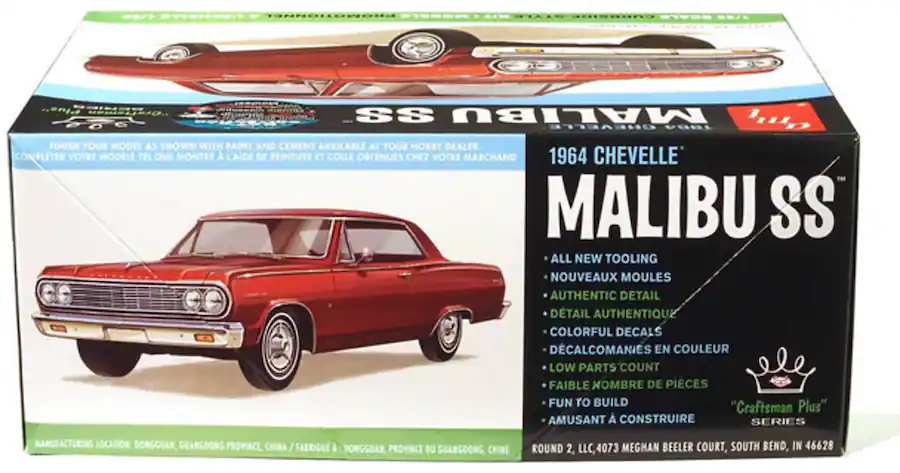 Scale Count Sticker PopMarket AMT 1964 Chevy Chevelle Malibu Super Sport Craftsman Plus 1/ ...