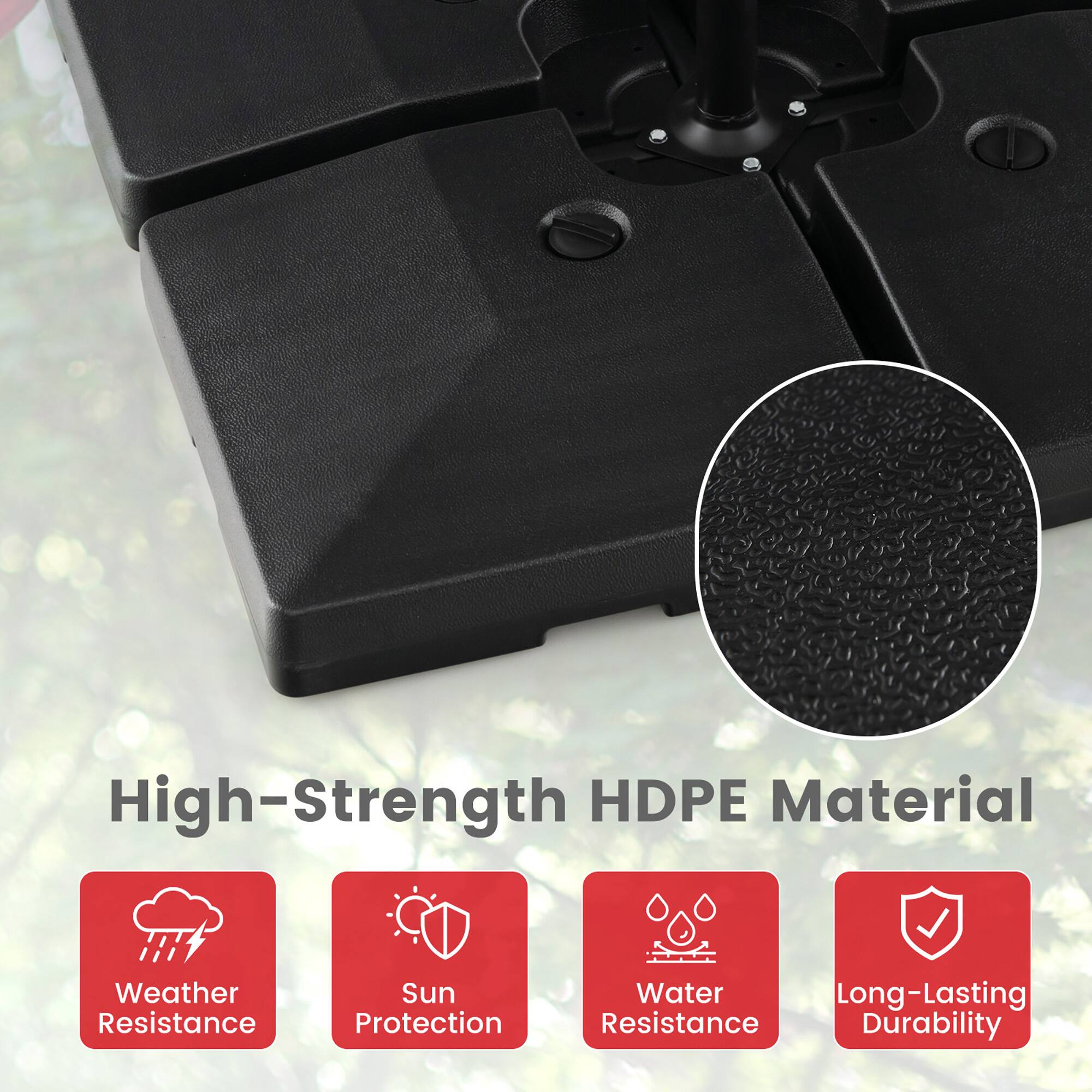 High-Strength HDPE Material Weather Resistance Sun Protection Water Long-Lasting Resistance Durability