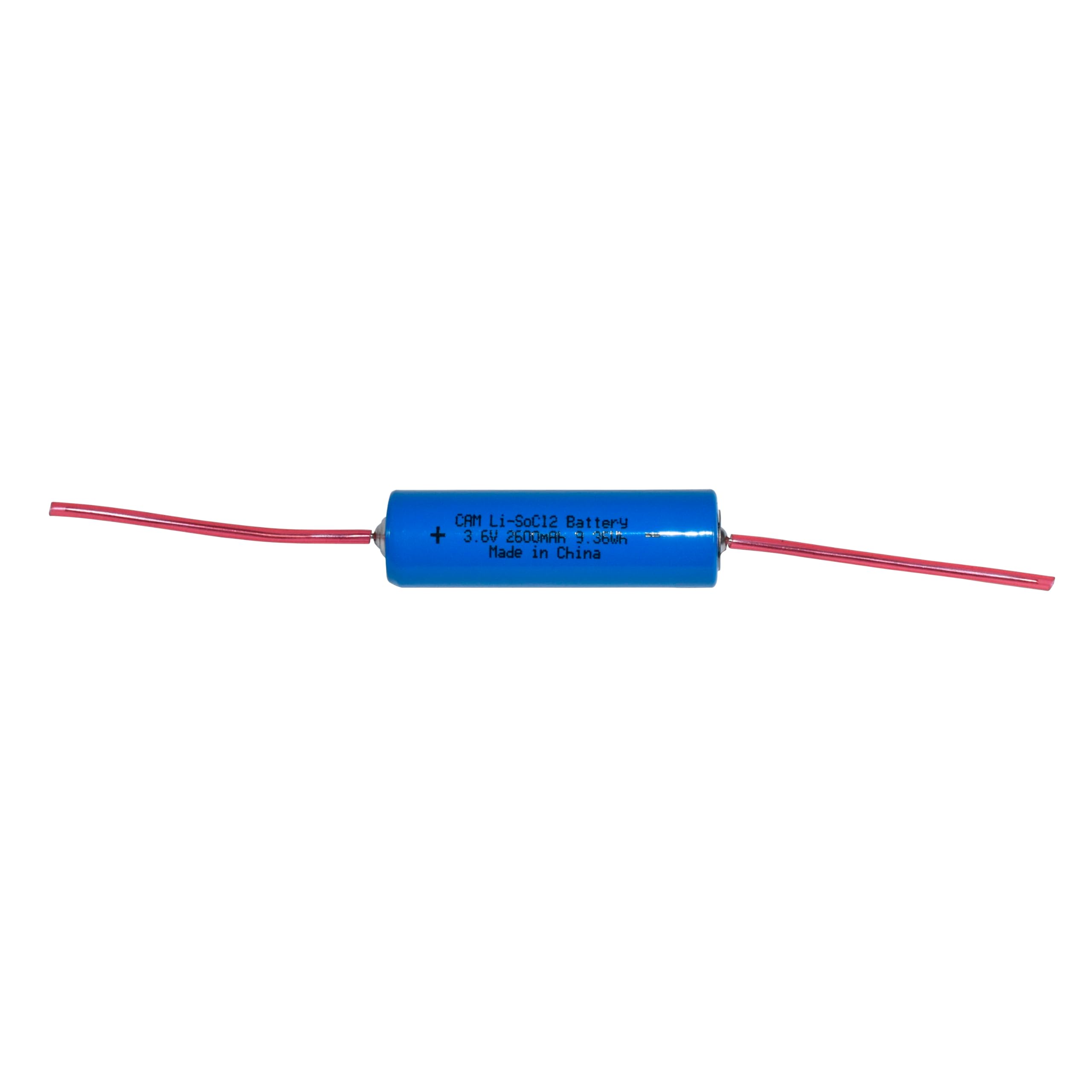 CAM Li-SOC12 Battery + 3.6V 2600mAh 3.96Wh Made in China