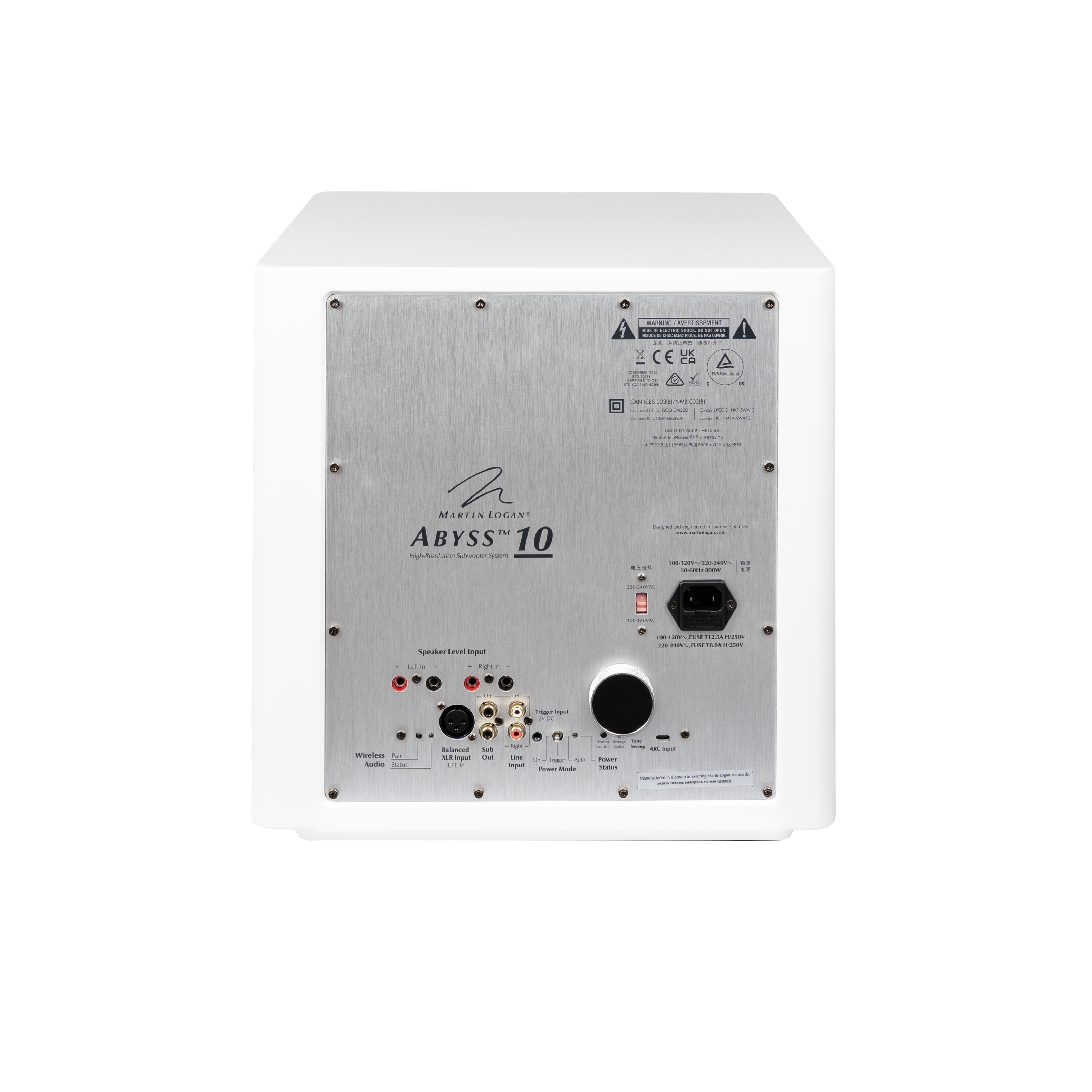 - : MOR I | I I | - | CE UK  -- - - - - - - e - - - - ~ MARTIN LOGAN .. ABYSS 10 - - - - I : - - : - - - - - . - I : Speaker Level Input - -  OEE .. - -A O - mgn - - - - wintes - -ado - - - mgn . - - - i - - -  - - - - - -