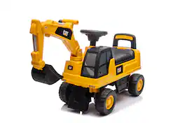 Best Rideon Cars - CAT Excavator Foot to Floor - Yellow