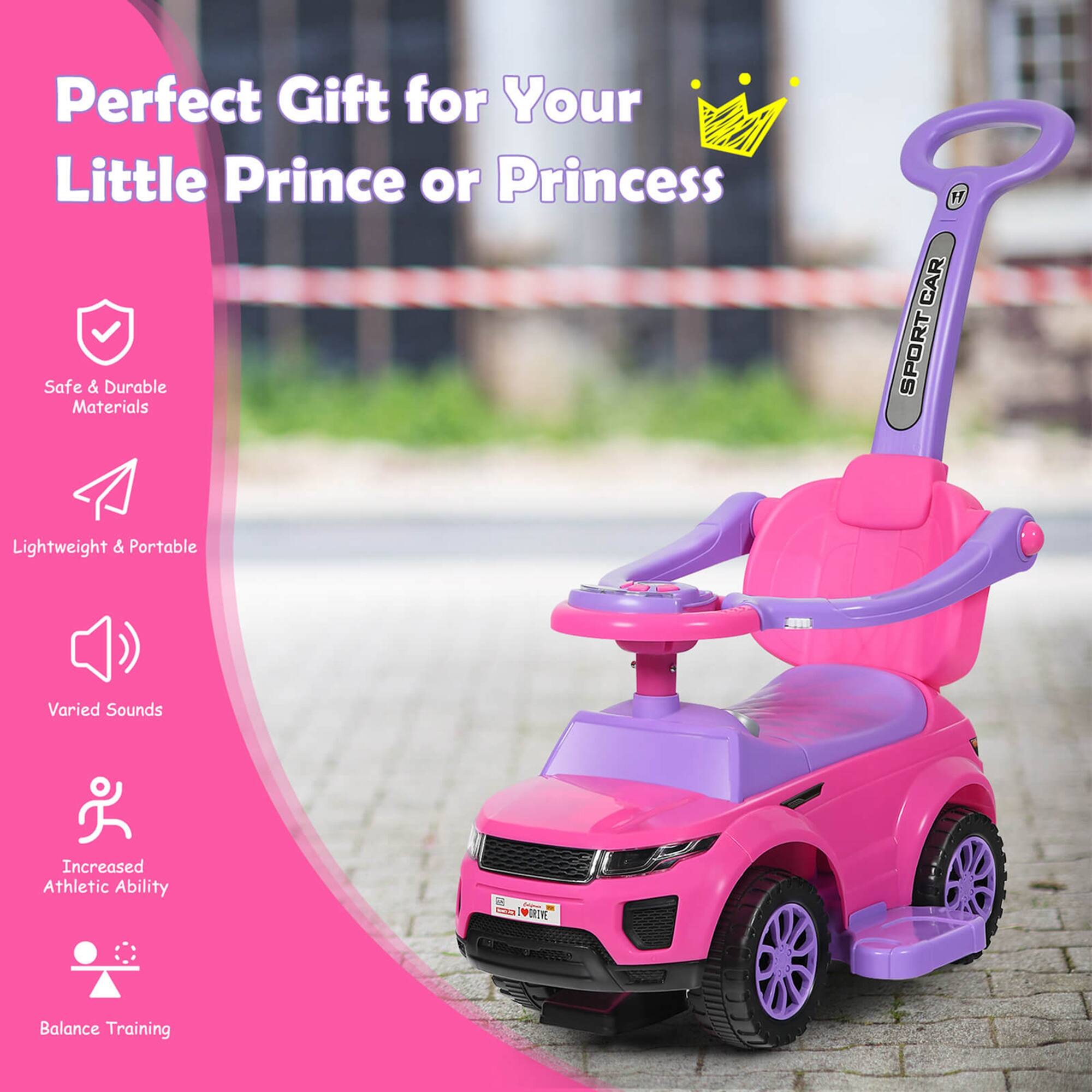 Perfect Gift for Your Little Prince or Princess

- Safe & Durable Materials
- Lightweight & Portable
- Varied Sounds
- Increased Athletic Ability
- Balance Training